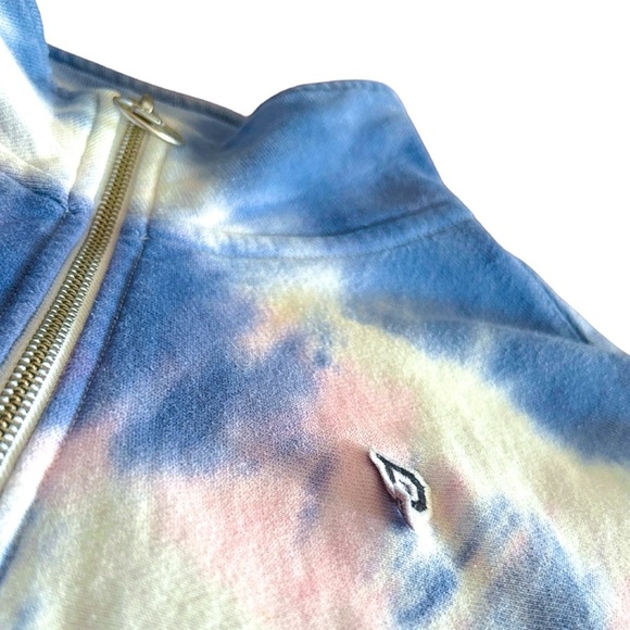 🔥PINK by Victoria’s Secret | 1/4 Zip Tie Dye Pullover | Pink and Purple | Large - Picture 2 of 9